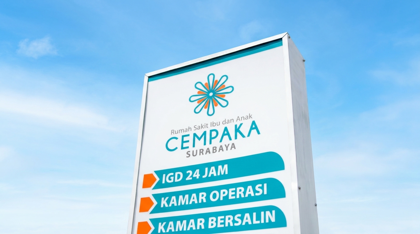 Papan Nama RSIA Cempaka Putih Permata